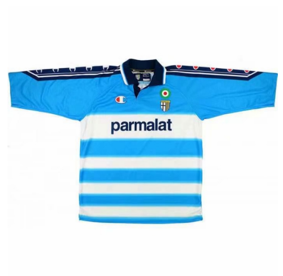 1999-2000 Parma Calcio Retro Blue Goalkeeper Soccer Jersey Shirt